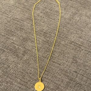 Kate Spade “K” One in a Million Initial Pendant Necklace, 16.5"